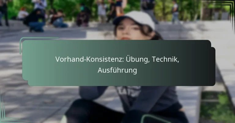 Vorhand-Konsistenz: Übung, Technik, Ausführung